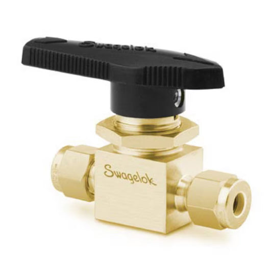 Swagelok Brass 1-Piece 40 Series Ball Valve 1/2 in. Tube Fitting